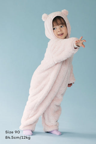 Teddy Bear Fleece Romper [9-30M]