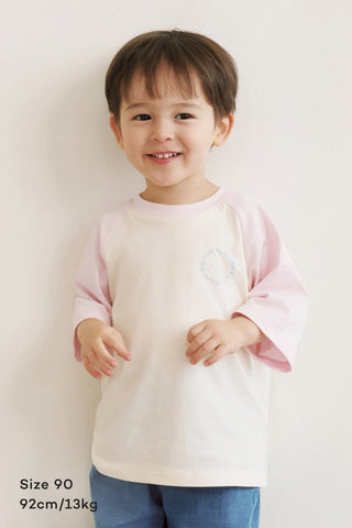 Cotton Raglan 3/4 Sleeves T-Shirt