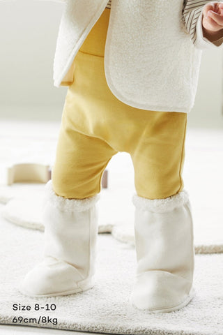 Teddy Fleece Booties [0-12M]
