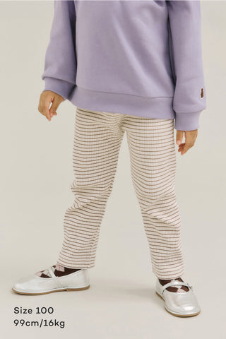 Cotton Ribbed Regular-Fit Leggings