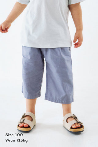 Cotton Relaxed Cropped Pants
