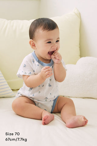 Cotton Mesh Bodysuit