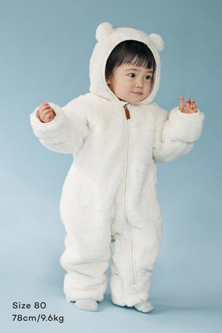 Teddy Bear Fleece Romper [9-30M]