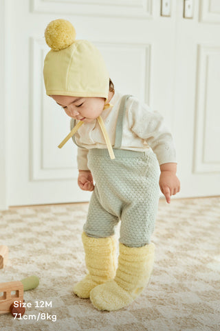 Winter Bonnet & Booties & Bib Set