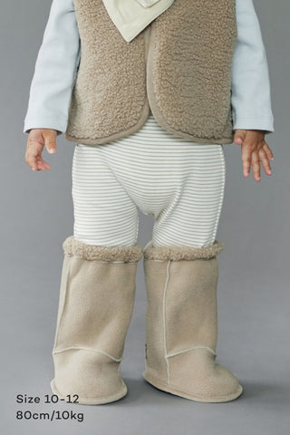 Teddy Fleece Booties [0-12M]