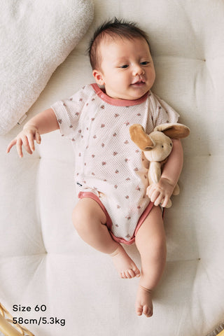 Cotton Mesh Bodysuit