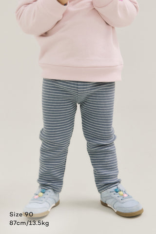 Cotton Ribbed Regular-Fit Leggings