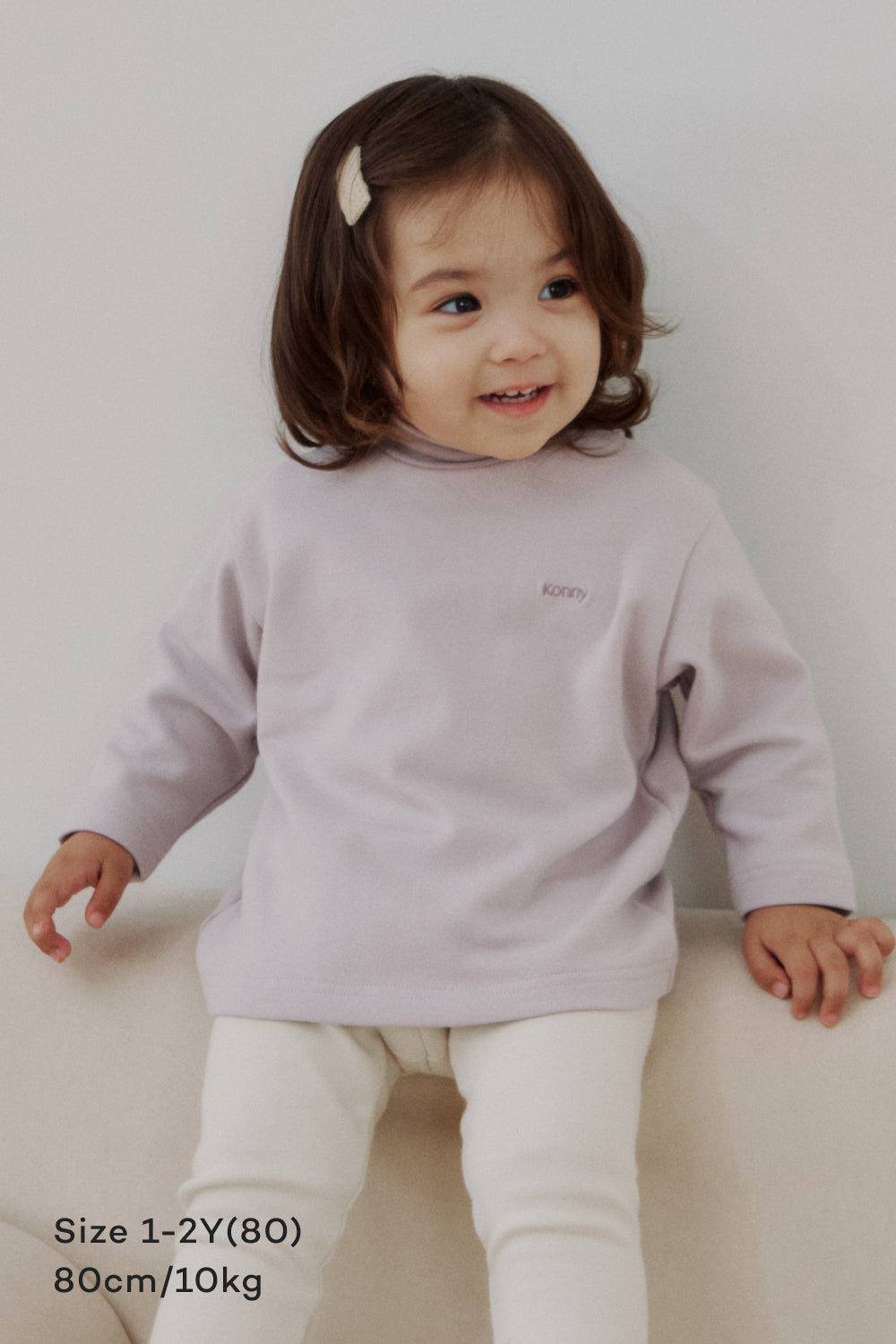 25FW] Modal Mock Neck T-Shirt – Konny Baby
