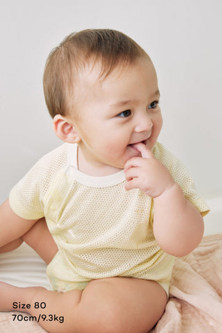 Cotton Mesh Bodysuit