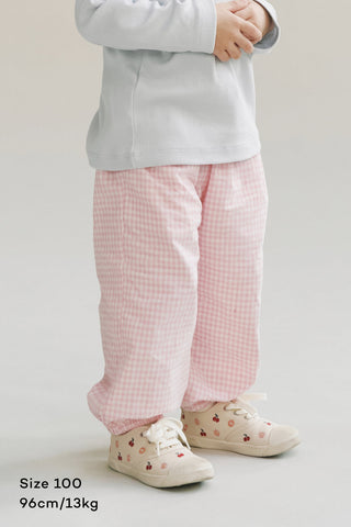 Relaxed Gingham Pull-On Pants