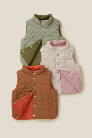 Reversible Padded Vest (2-6Y)