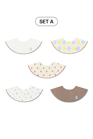 Konny Bib Piped Edge 5-Piece Gift Set