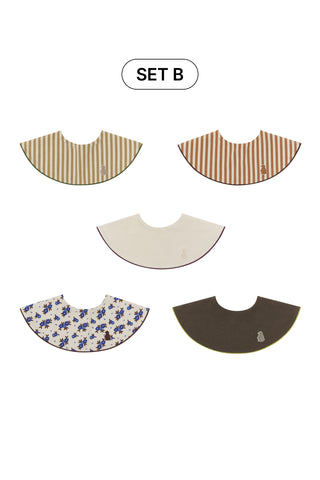 Konny Bib Piped Edge 5-Piece Gift Set