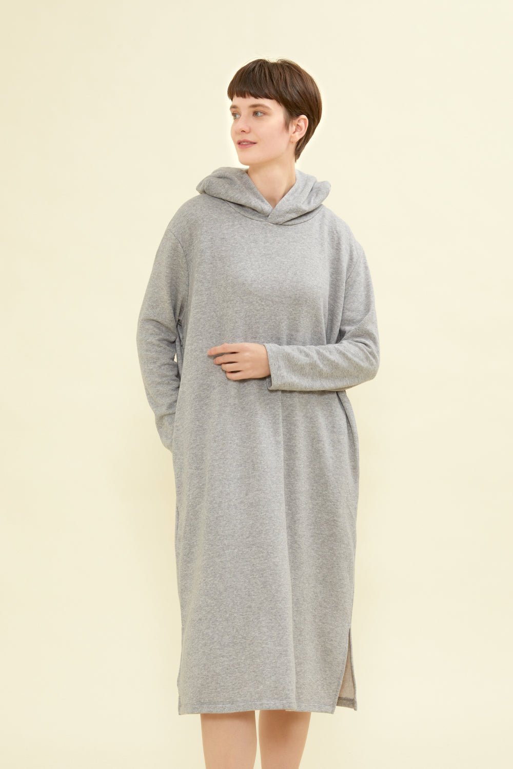 Nursing dress with fleece lining, Maternity dress / Nursing dress