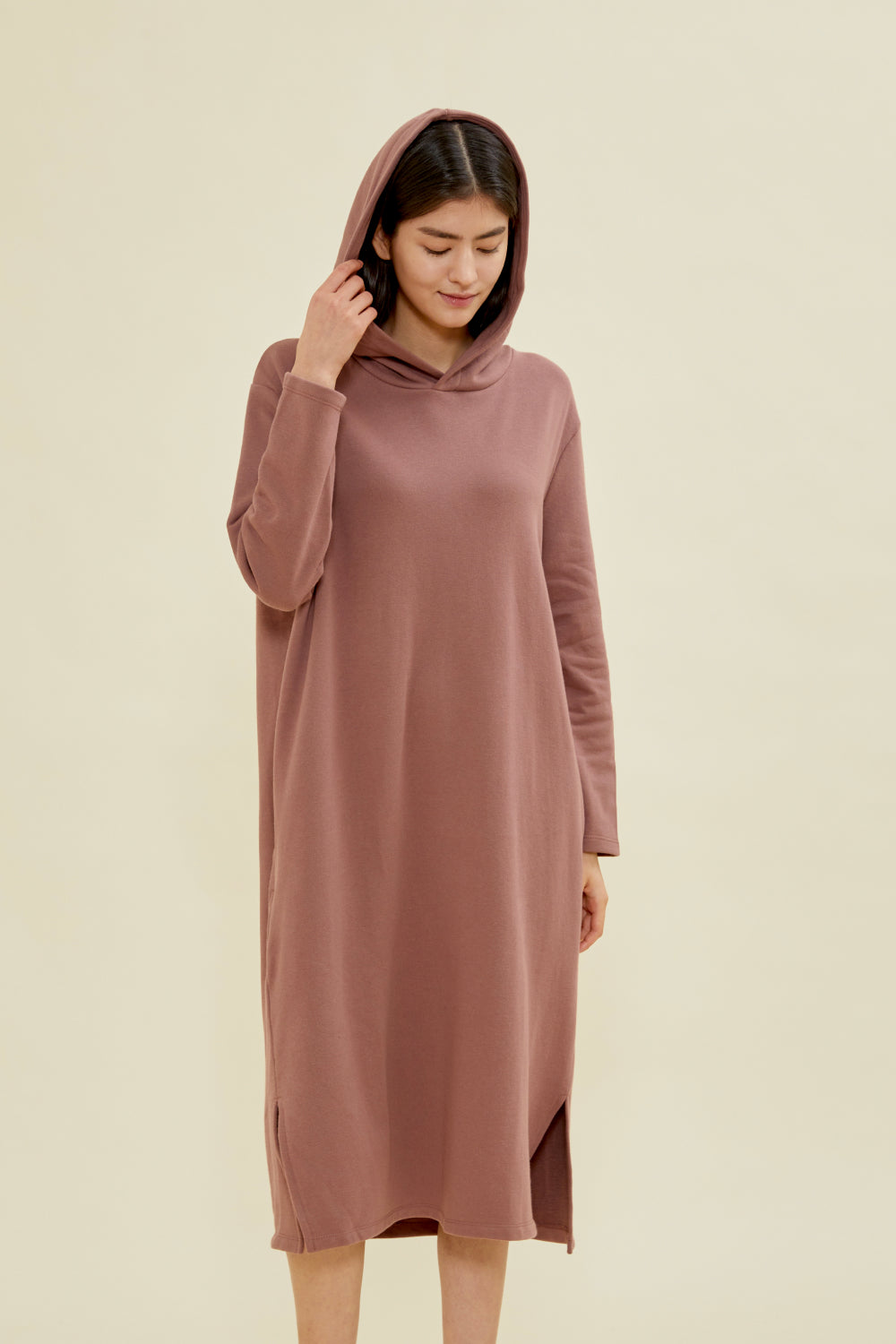 Deep Scoop Bell Sleeve Flare Maternity Gown