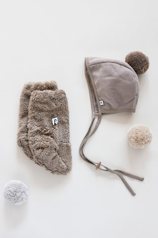 Soft Fluffy Winter Set (Bonnet+Booties)