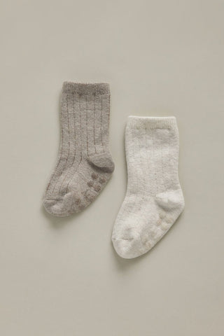 First Socks - 2 Color Set (0-6M)